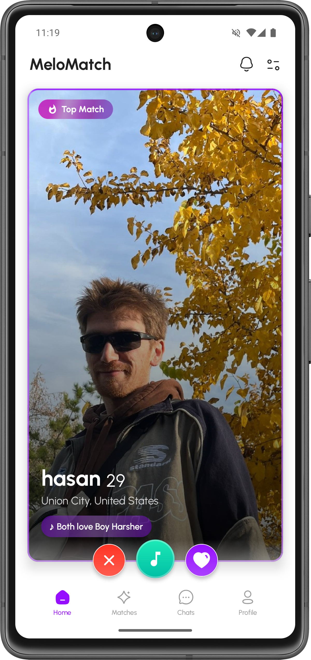 MeloMatch App Screenshot